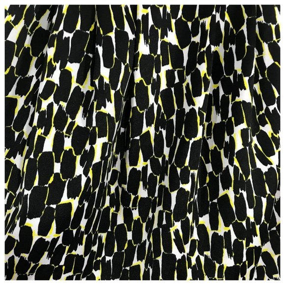 Black, White & Yellow Mini Skirt Junior Small - Picture 3 of 3